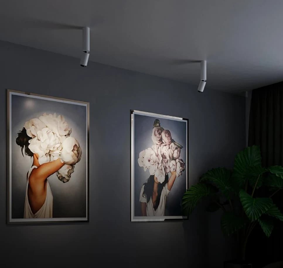 Architectural lighting shaping an interior