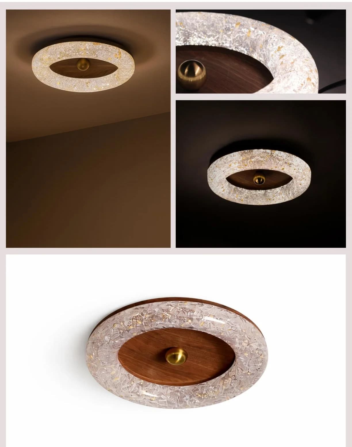 Crystal ring surface light from the Ceiling & Surface Lights collection