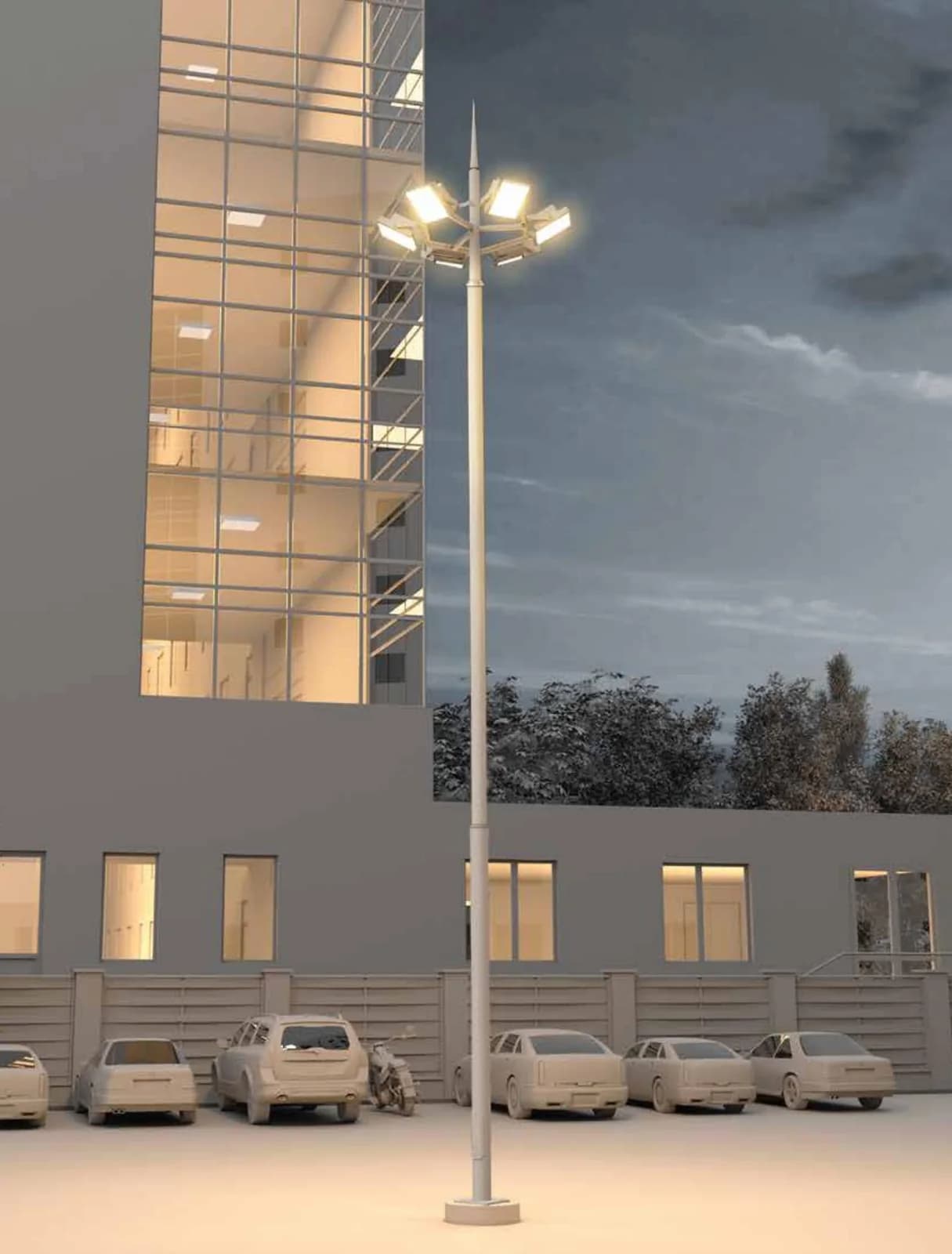 Area high-mast lighting from the Industrial & Sports Lighting collection