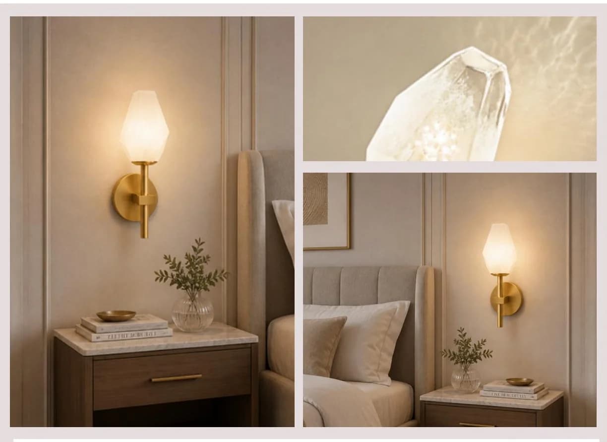 Crystal bedside sconce from the Wall Lights & Sconces collection