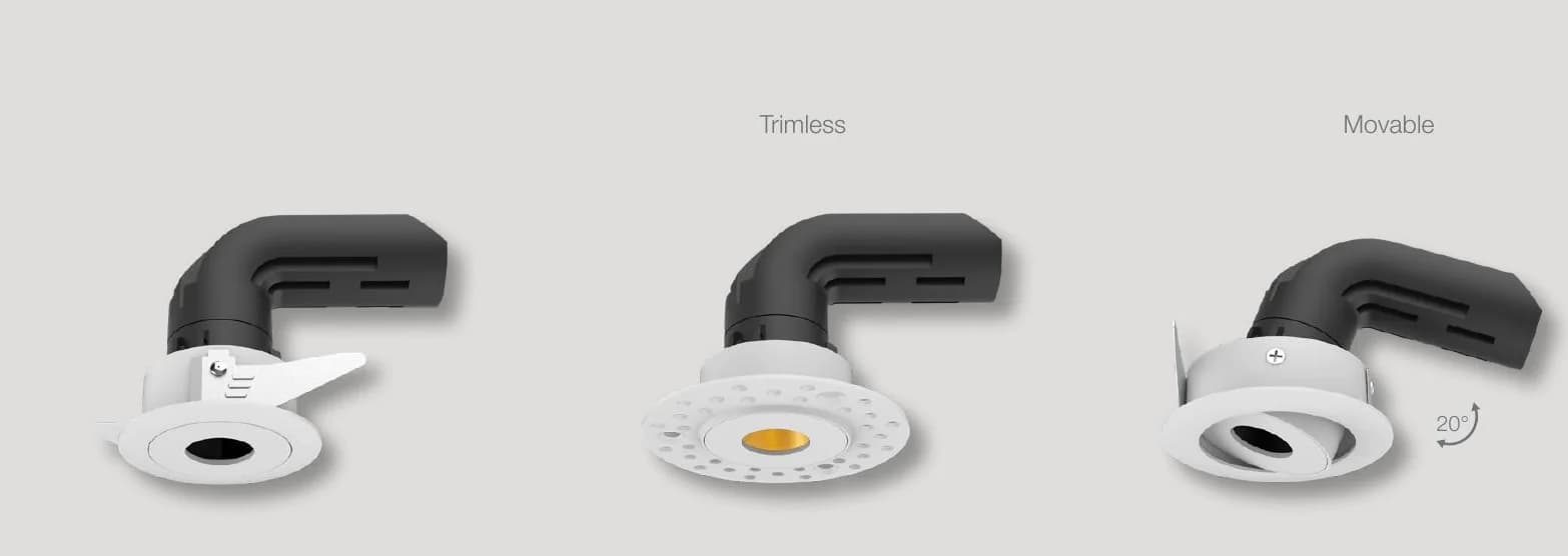 Adjustable pin spots from the Commercial & Retail Lighting collection
