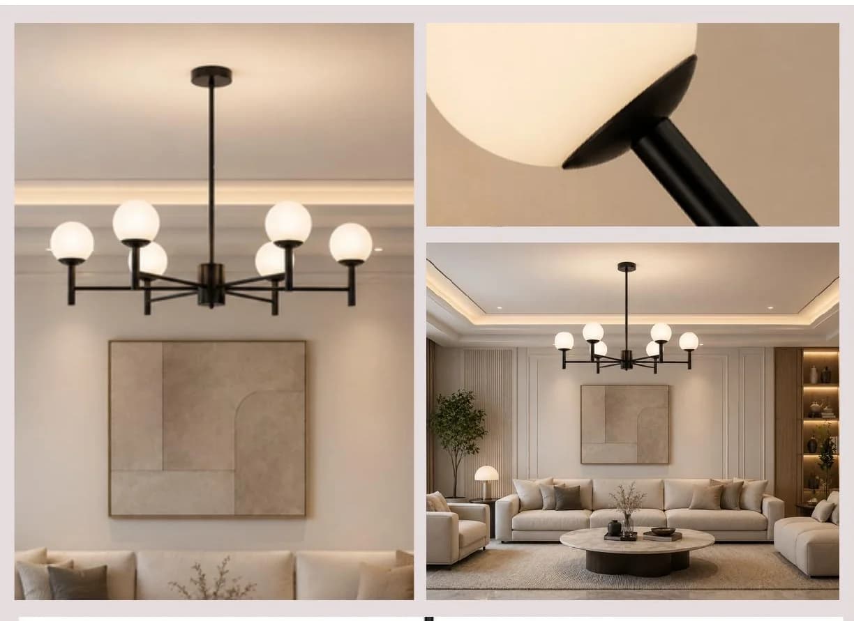 Globe branch composition from the Decorative Chandeliers collection