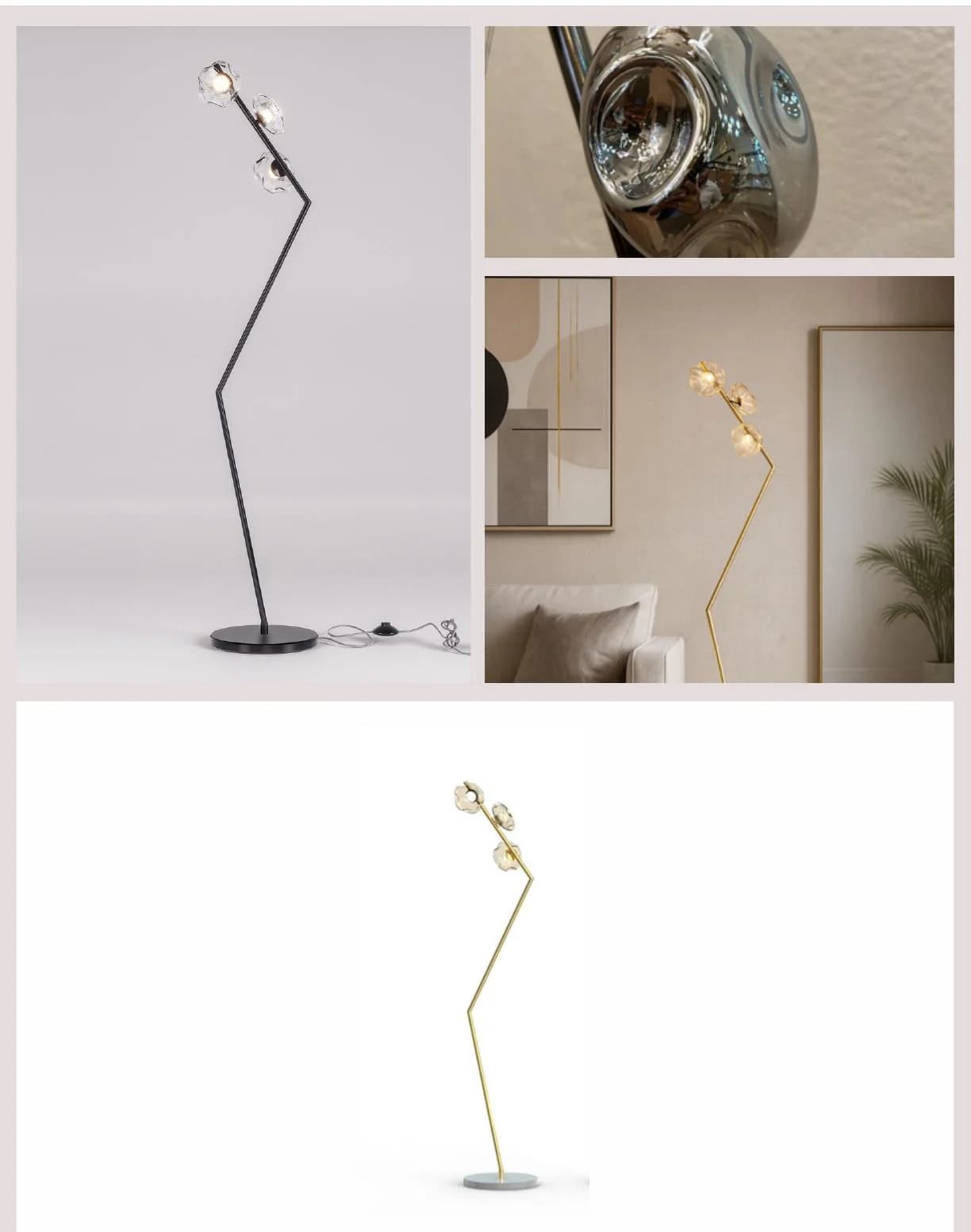 Sculptural branch lamp from the Floor & Table Lamps collection