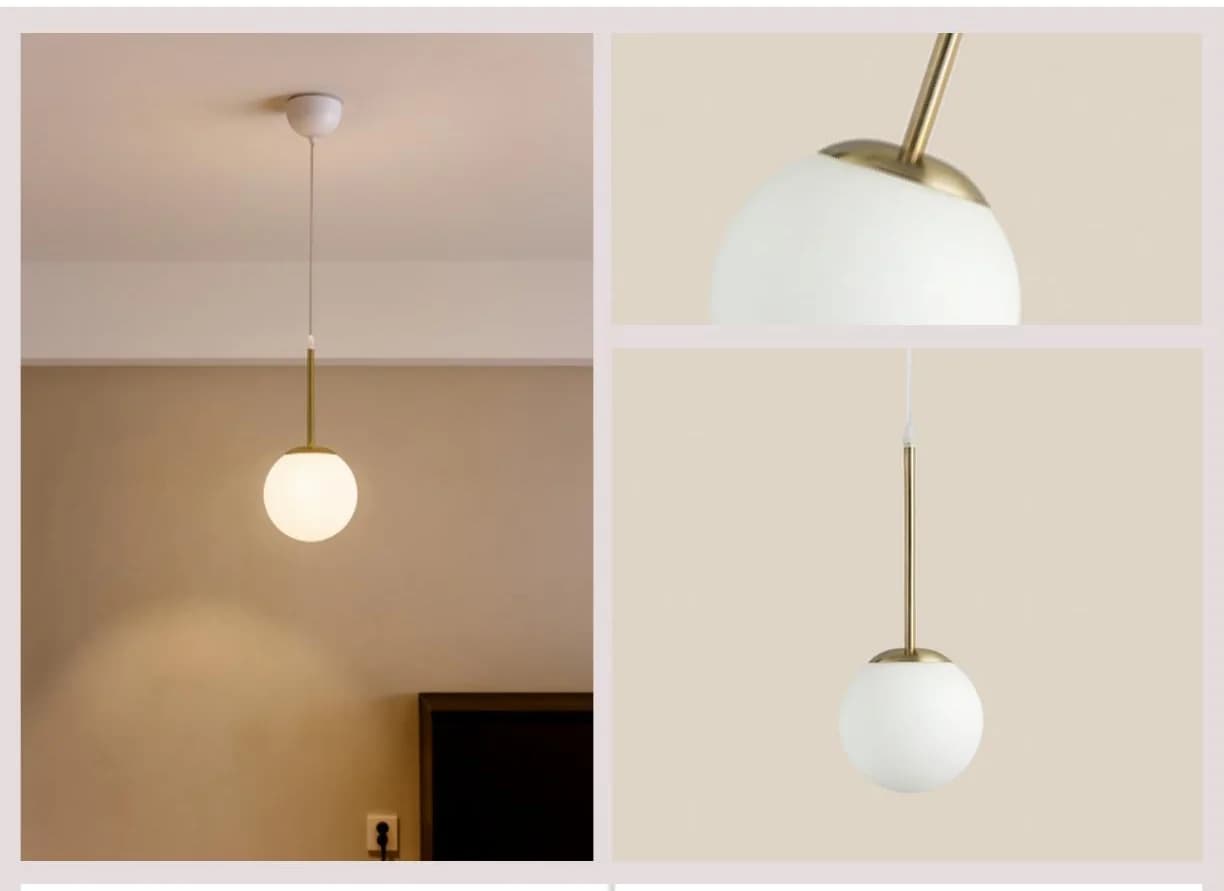 Minimal globe drop from the Pendant Lights collection
